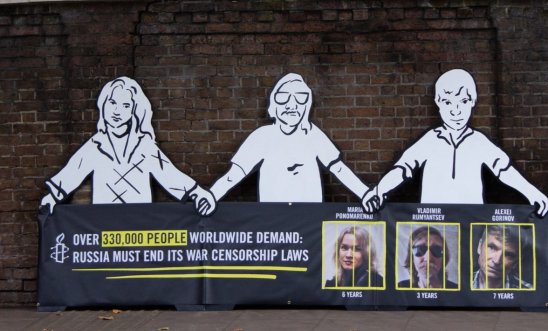 Russia bans Amnesty International in its latest move to suppress dissent and target activists