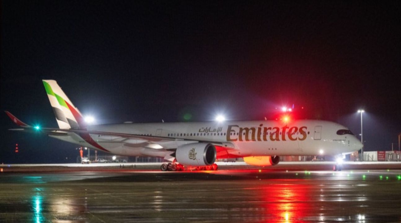 Emirates A350 Makes Its Inaugural Flight to Edinburgh