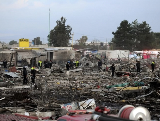 Mexico festival fireworks explosion in central region leaves at least 10 people dead
