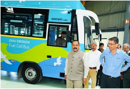 India’s first indigenously developed Hydrogen Fuel Cell Bus unveiled