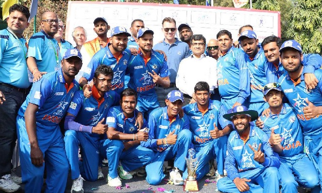 ECI felicitates Indian Deaf Cricket team ‘T20 Champions Trophy winners’