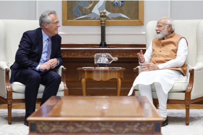 During a meeting with the Honourable Prime Minister Shri Narendra Modi, NXP CEO Kurt Sievers pledged to aid in the development of a robust semiconductor ecosystem in India
